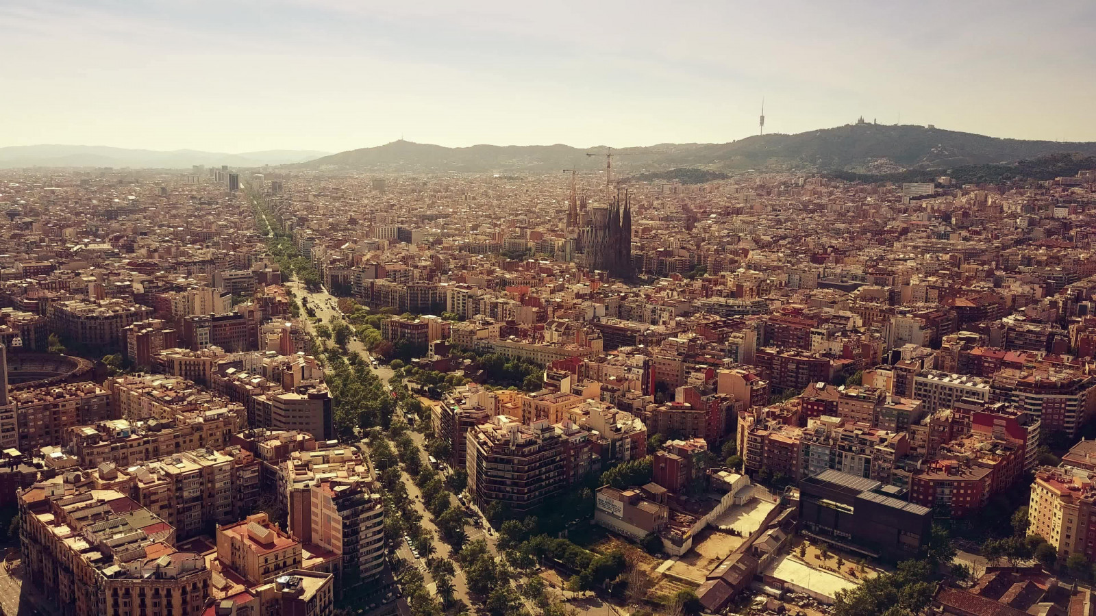 Vista aèria de la ciutat de Barcelona